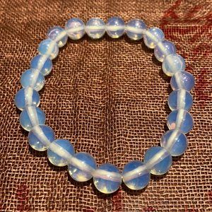 (SOLD) 8MM Opalite Bead Bracelet